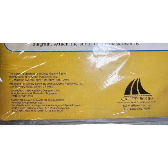 3D Mask Press Out Tiger and Bear Vintage 1990s - Picture 5 of 5